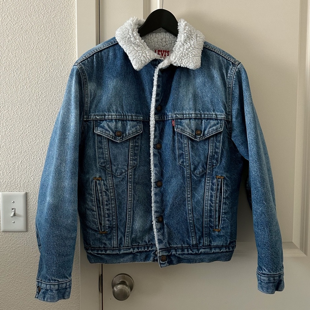 LEVI’S San Francisco Vintage Sherpa Denim Jacket Men’s Size 38R